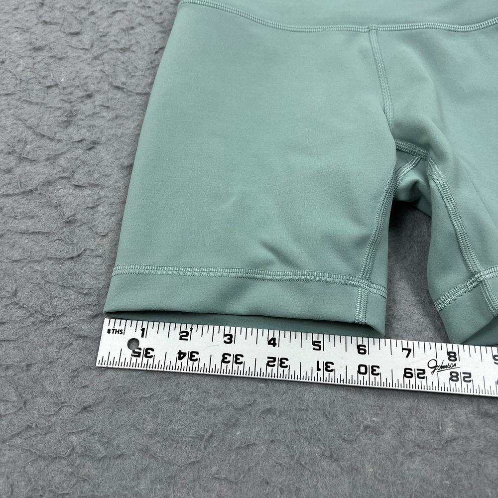Lululemon Wunder Train High-Rise Short 6" Womens 4 Misty Glade Biker Yoga W7BESS - Picture 8 of 13